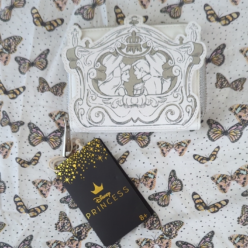 Disney Princess White and Gray Wallet